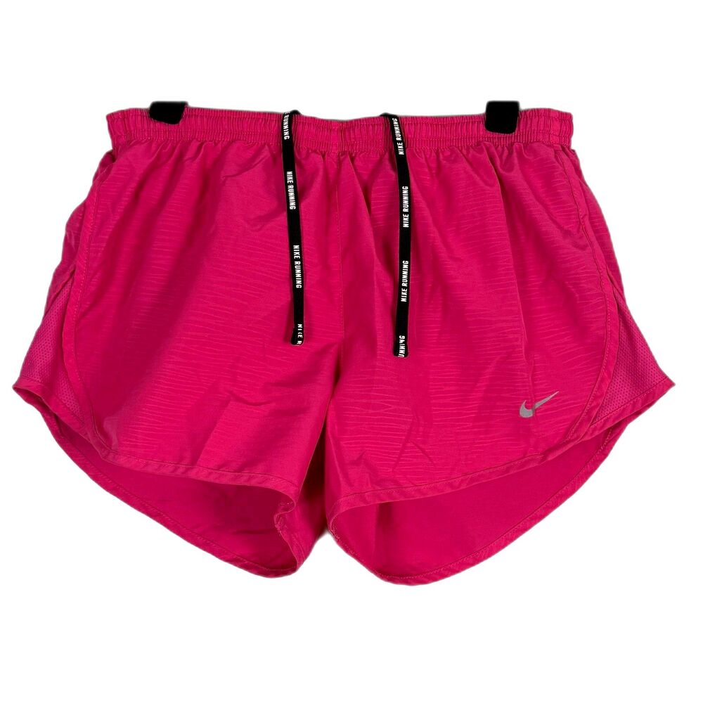 Nike Dri Fit Running Shorts Womens Small Pink Lined Athletic Gym Active